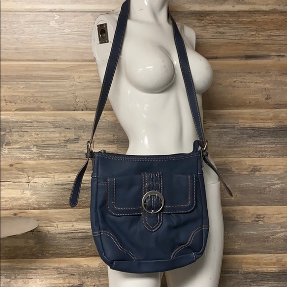 Chaps Handbags - Chaps Crossbody Blue Purse P1